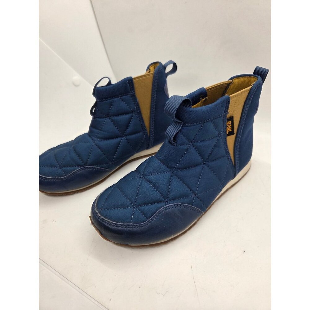 Teva Ember Mid Blue Quilted Slip-On Shoes 13 Rubber Soles boys kids - Picture 5 of 9